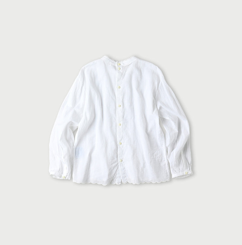 45R Khadi Tuck Lace Blouse