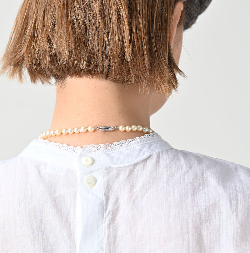 45R Khadi Tuck Lace Blouse