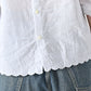 45R Khadi Tuck Lace Blouse