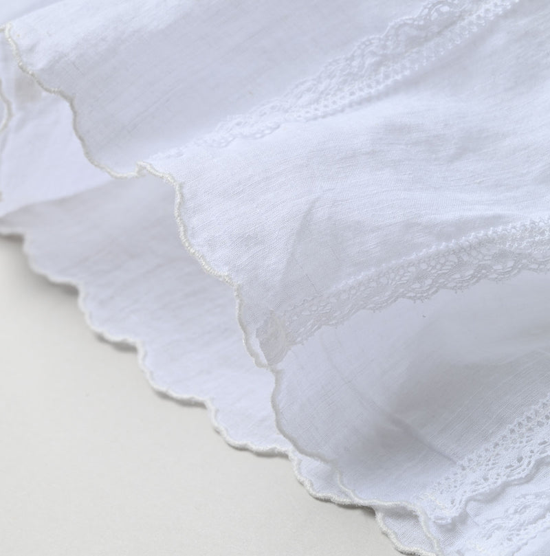 45R Khadi Tuck Lace Blouse