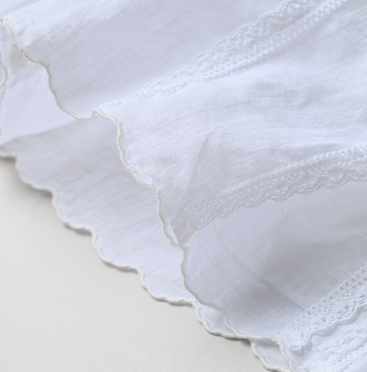 45R Khadi Tuck Lace Blouse