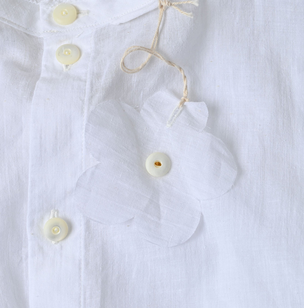 45R Khadi Tuck Lace Blouse