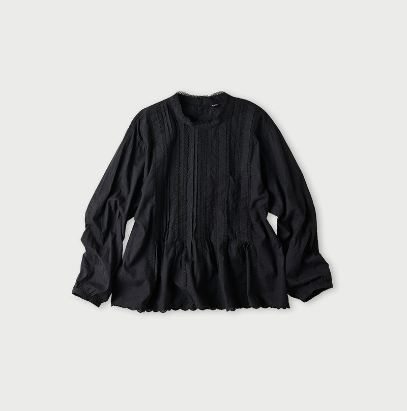 45R Khadi Tuck Lace Blouse