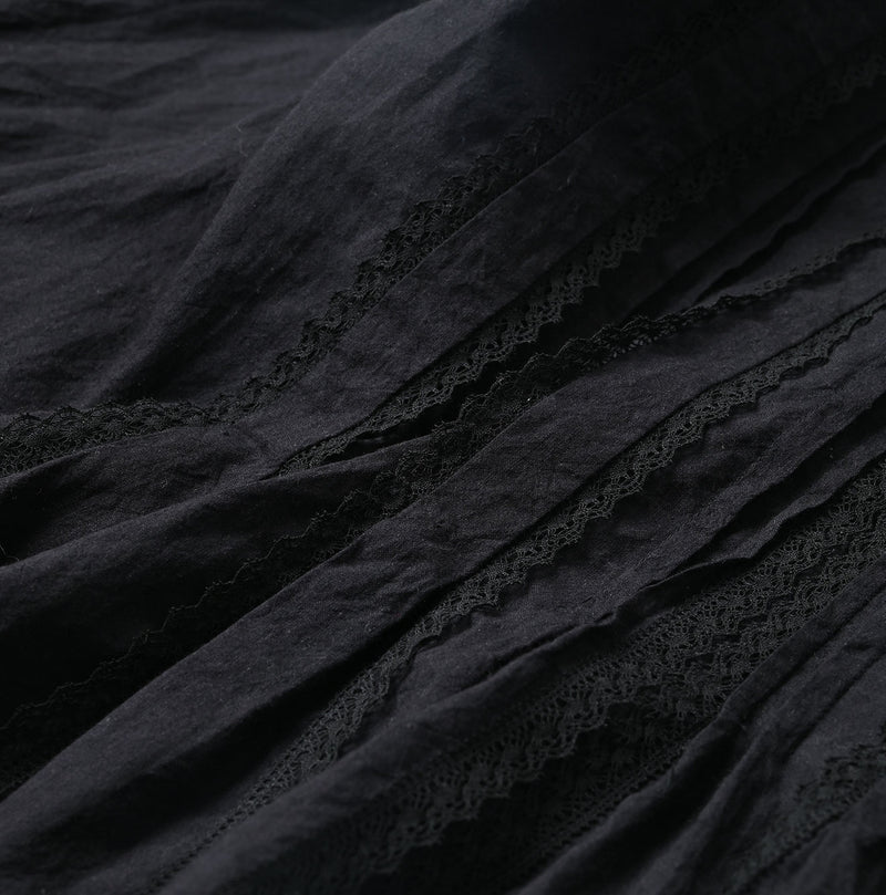 45R Khadi Tuck Lace Blouse