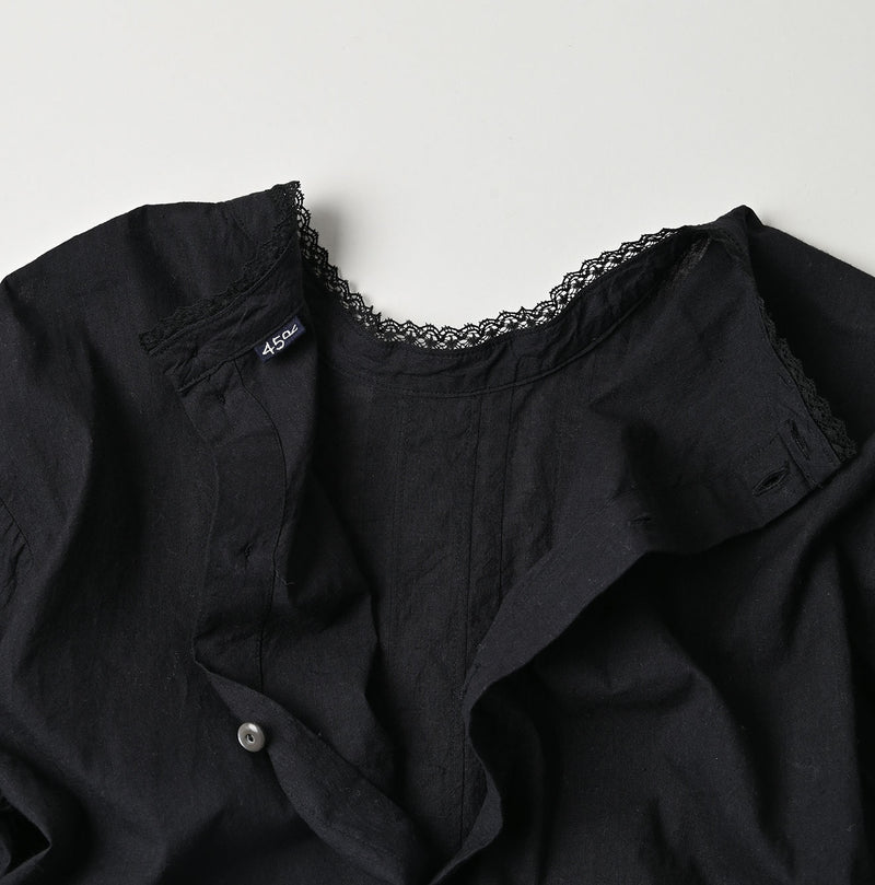 45R Khadi Tuck Lace Blouse