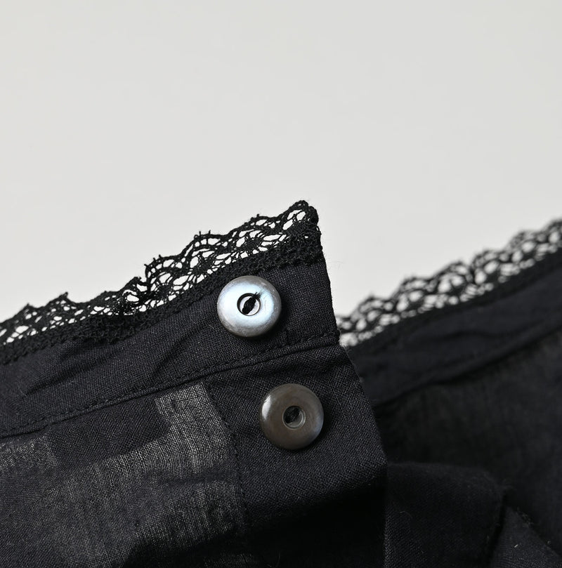 45R Khadi Tuck Lace Blouse