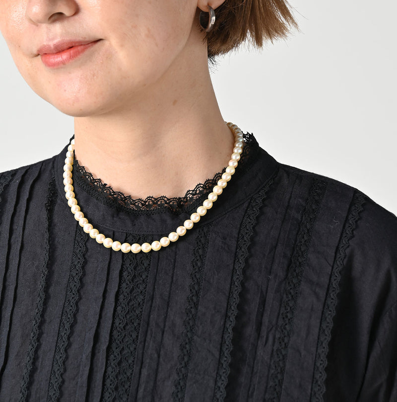 45R Khadi Tuck Lace Blouse