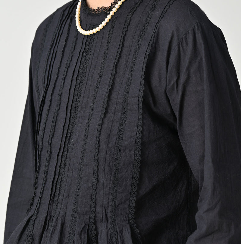 45R Khadi Tuck Lace Blouse