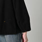 45R Mole Serge Stretch Puff Sleeve Blouse