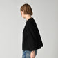45R Mole Serge Stretch Puff Sleeve Blouse