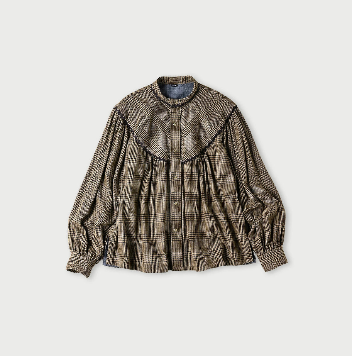 45R Indigo Flannel Tambourine Blouse