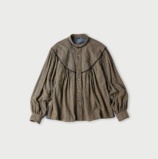 45R Indigo Flannel Tambourine Blouse