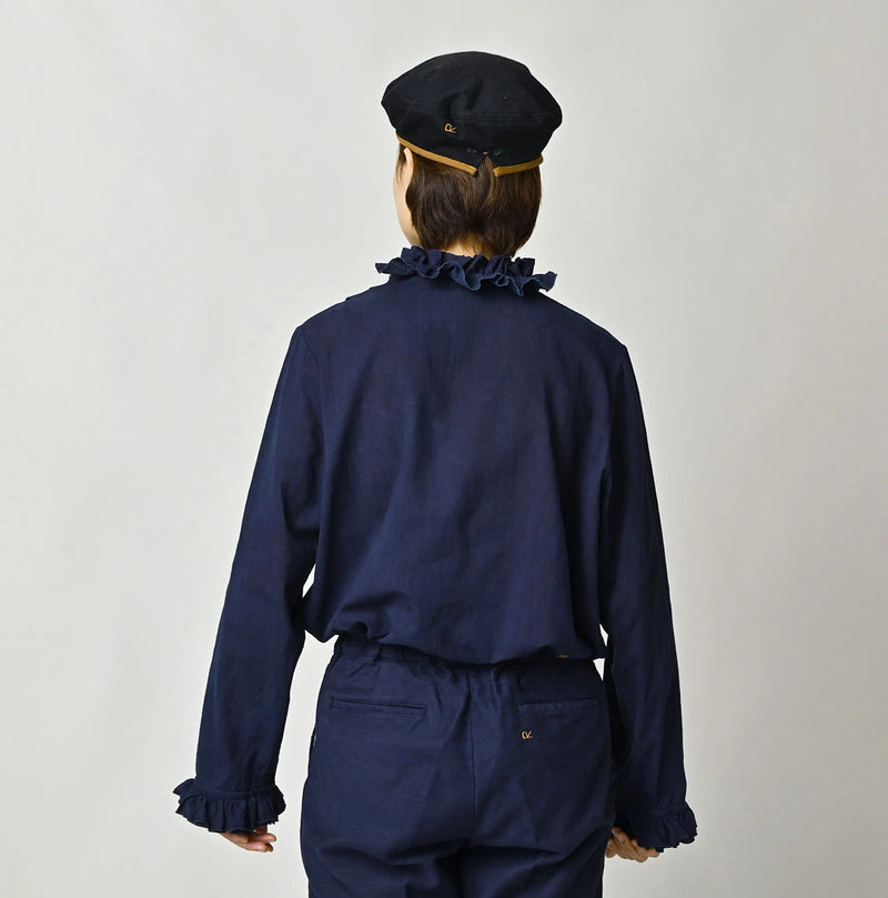 45R Ai Indigo Khadi Tallulah Blouse - Image 5