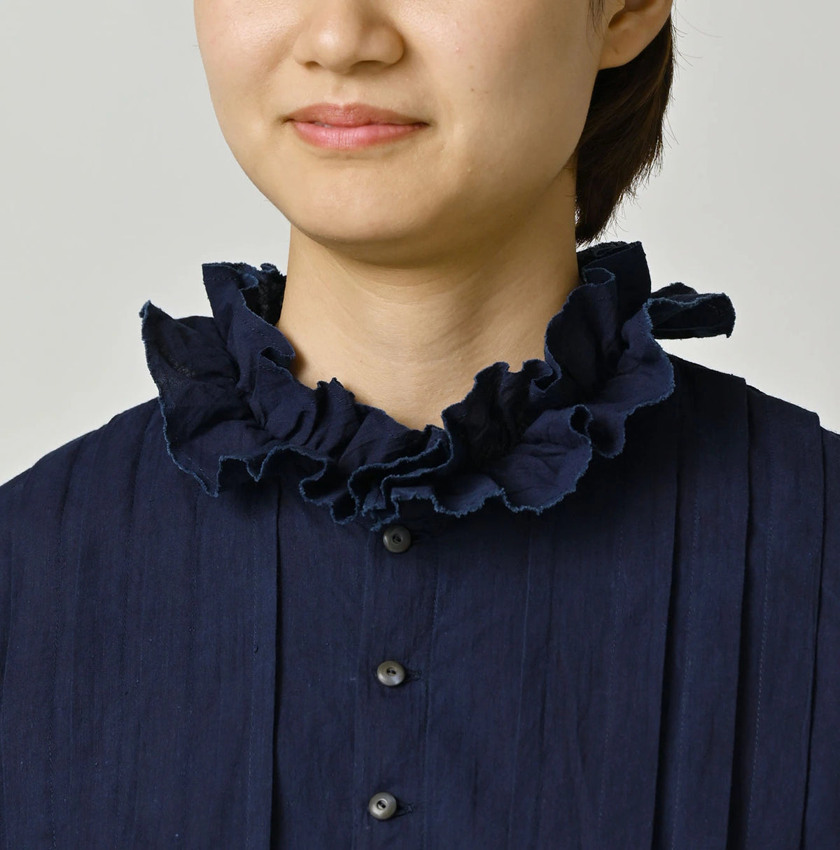 45R Ai Indigo Khadi Tallulah Blouse - Image 6