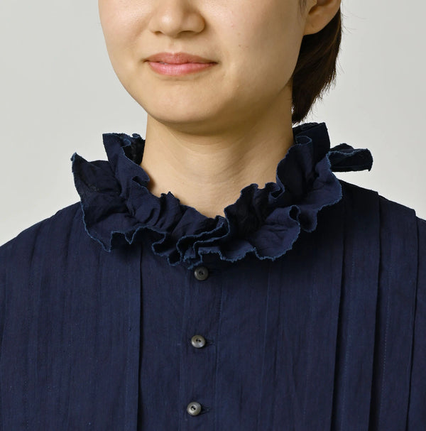 45R Ai Indigo Khadi Tallulah Blouse