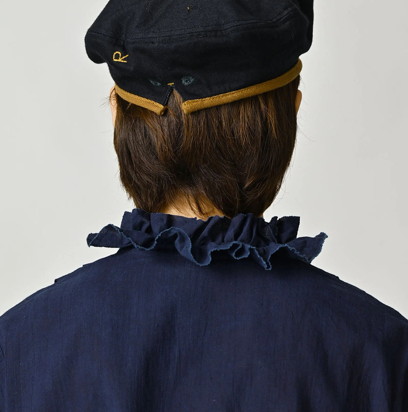 45R Ai Indigo Khadi Tallulah Blouse - Image 9