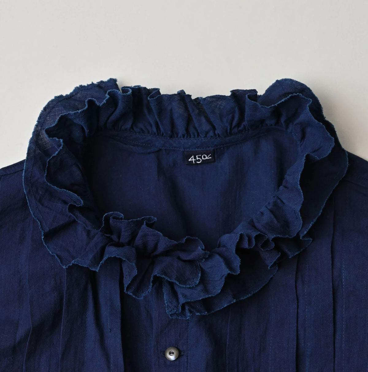 45R Ai Indigo Khadi Tallulah Blouse