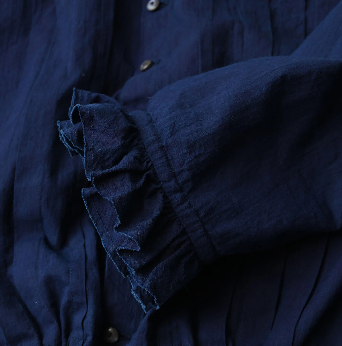 45R Ai Indigo Khadi Tallulah Blouse