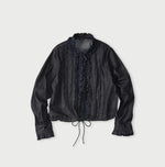 45R 45 Petit Denim Frill Tallulah Blouse Nou