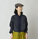 45R 45 Petit Denim Frill Tallulah Blouse Nou