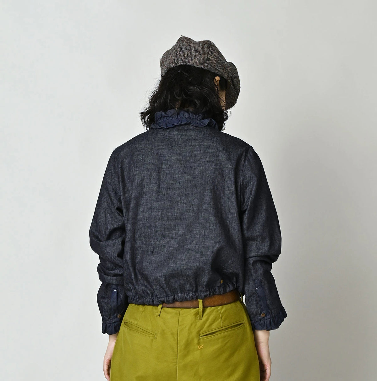 45R 45 Petit Denim Frill Tallulah Blouse Nou - Image 5