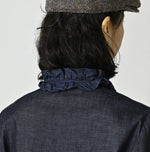 45R 45 Petit Denim Frill Tallulah Blouse Nou