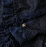 45R 45 Petit Denim Frill Tallulah Blouse Nou