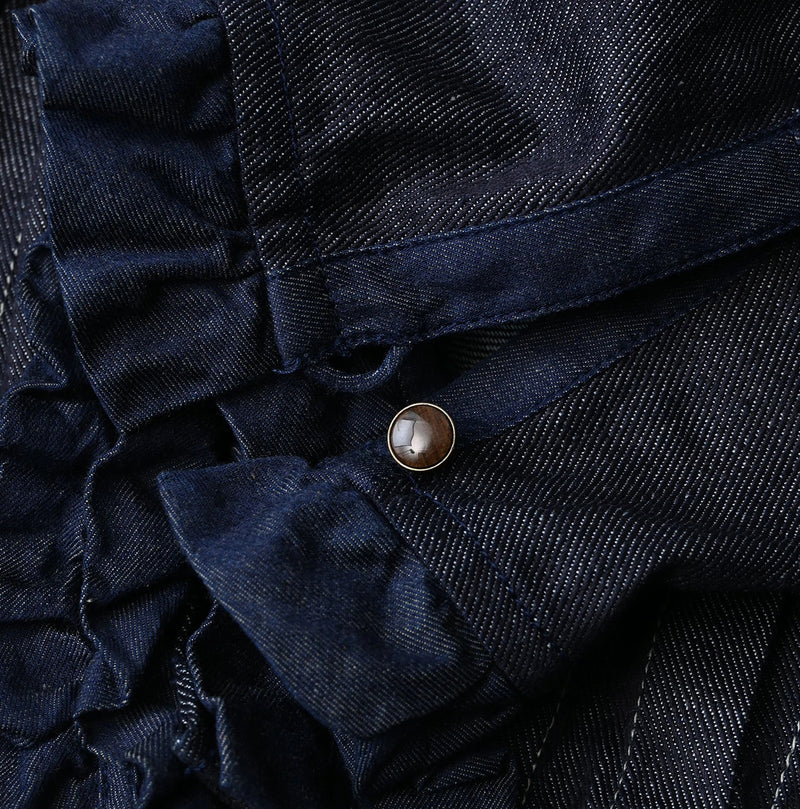 45R 45 Petit Denim Frill Tallulah Blouse Nou - Image 20