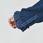 45R 45 Petit Denim Frill Tallulah Blouse Distressed