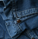 45R 45 Petit Denim Frill Tallulah Blouse Distressed