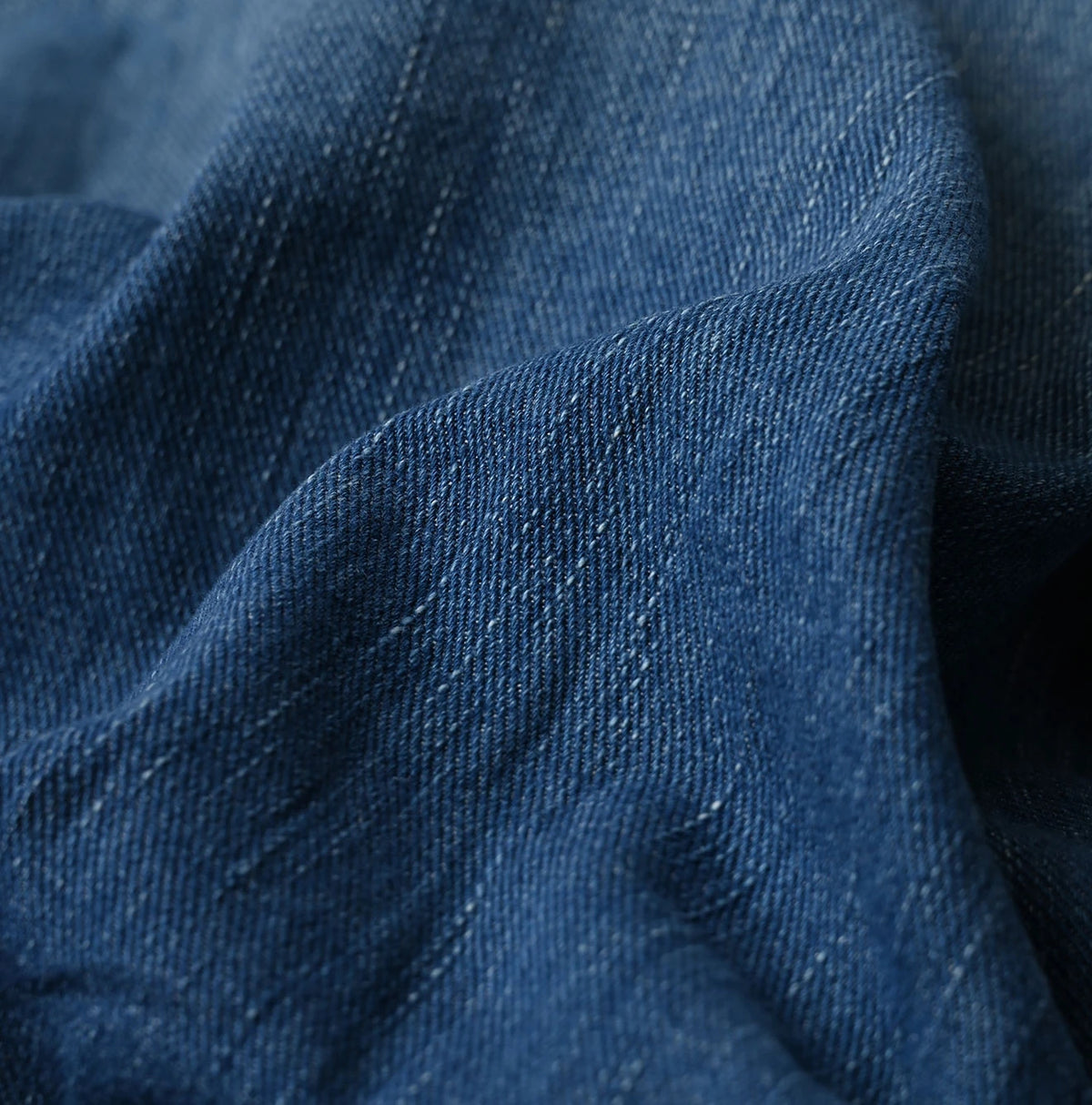 45R 45 Petit Denim Frill Tallulah Blouse Distressed
