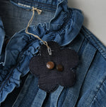 45R 45 Petit Denim Frill Tallulah Blouse Distressed