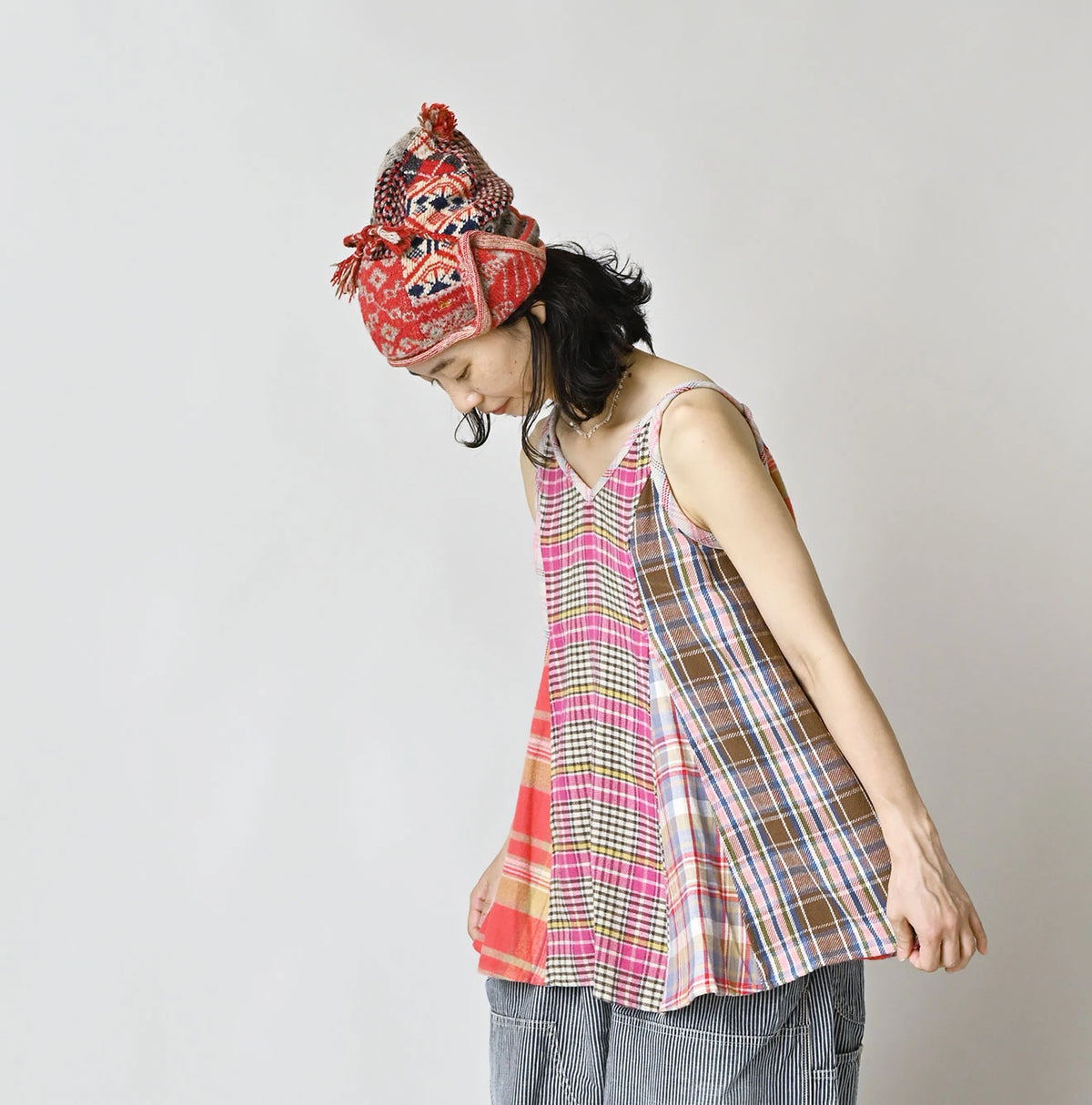 45R Treasure Patchwork Umbrella Camisole