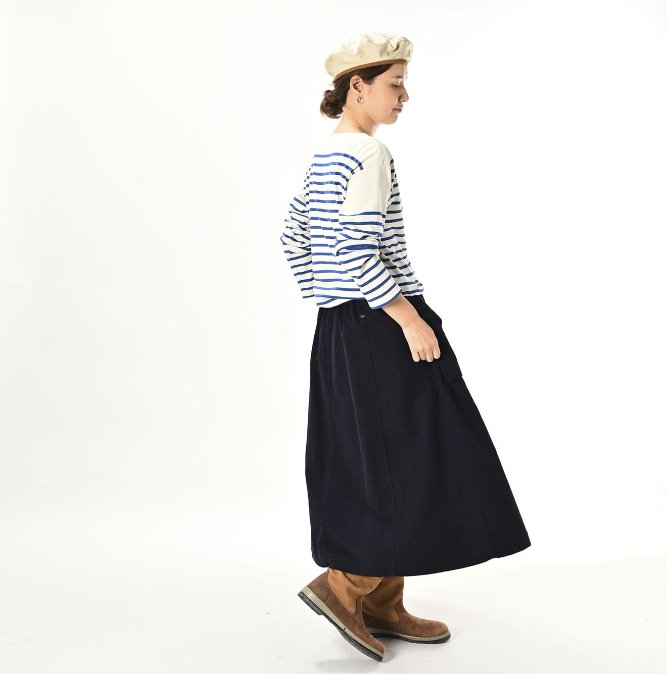 45R Mole Serge Stretch Sail Skirt