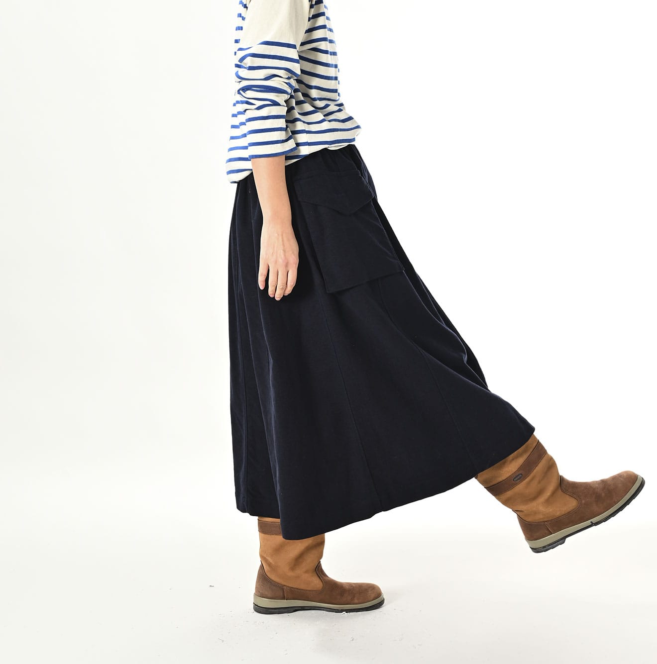 45R Mole Serge Stretch Sail Skirt