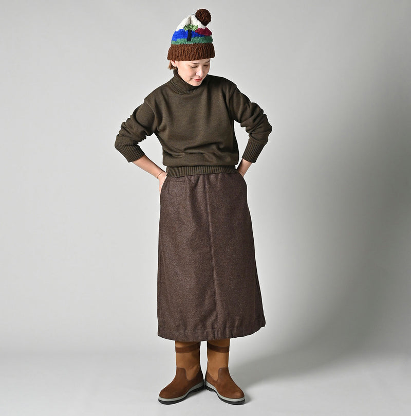 Jersey Flannel Skirt