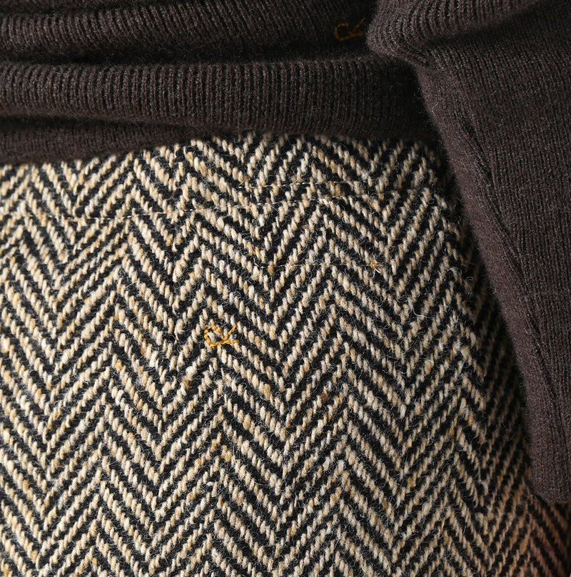 45R Donegal Tweed Wrap Skirt