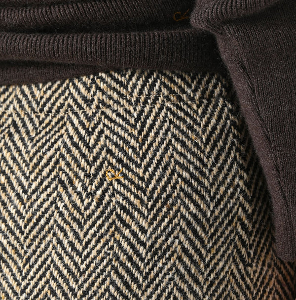 45R Donegal Tweed Wrap Skirt