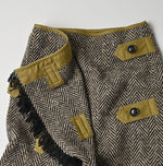 45R Donegal Tweed Wrap Skirt