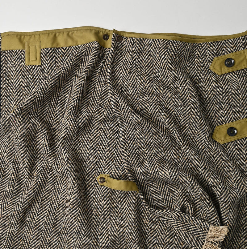 45R Donegal Tweed Wrap Skirt