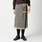 45R Donegal Tweed Wrap Skirt