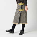 45R Donegal Tweed Wrap Skirt