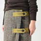 45R Donegal Tweed Wrap Skirt