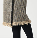 45R Donegal Tweed Wrap Skirt