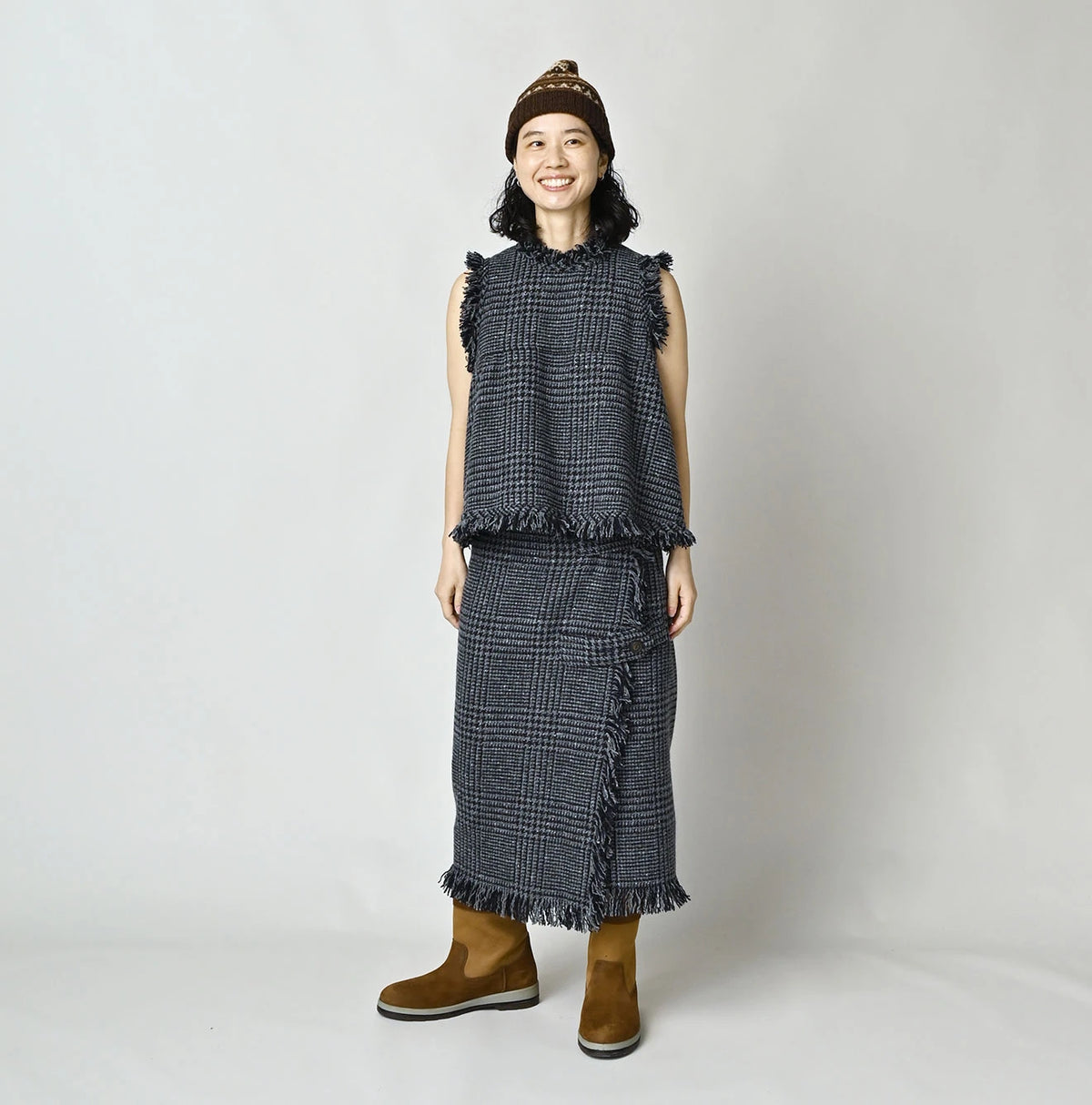 45R Donegal Tweed Wrap Skirt - Image 4