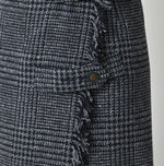 45R Donegal Tweed Wrap Skirt