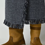 45R Donegal Tweed Wrap Skirt