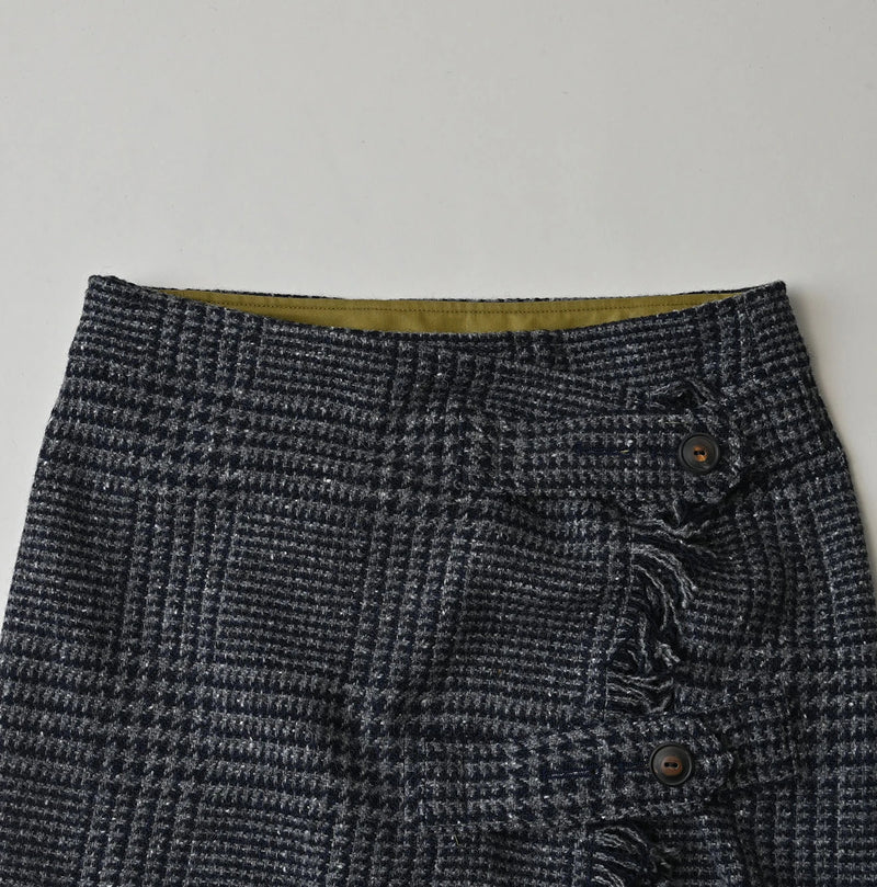 45R Donegal Tweed Wrap Skirt - Image 14