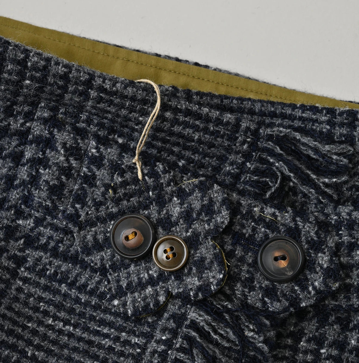 45R Donegal Tweed Wrap Skirt
