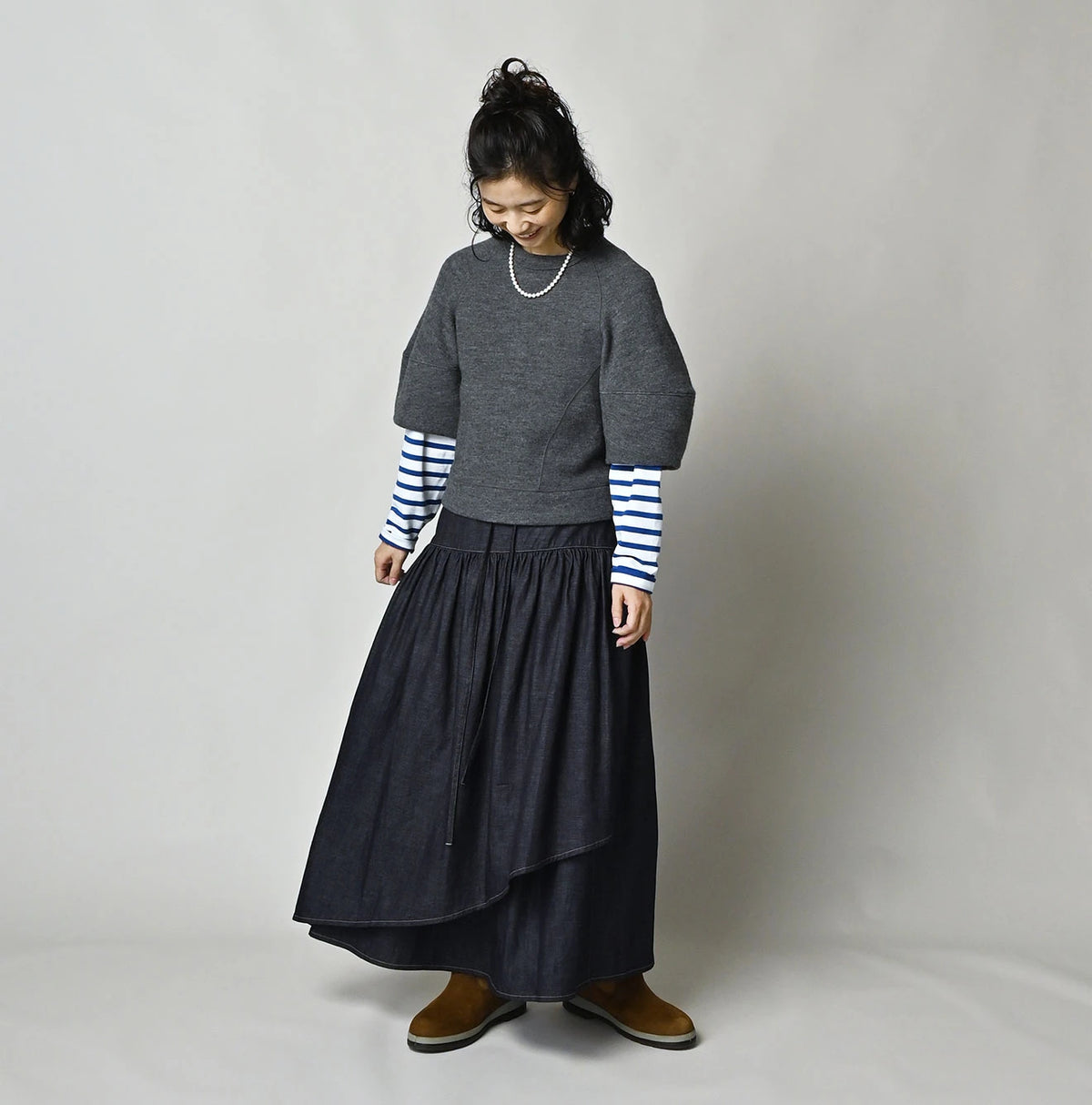 45R 45 Petit Denim Multi Skirt Nou - Image 2